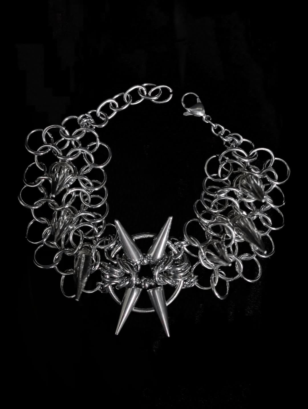 Astra Spiked Chainmail Bracelet