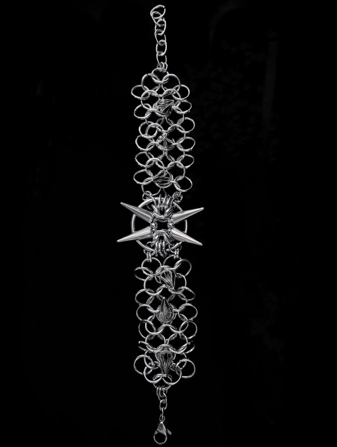 Astra Spiked Chainmail Bracelet - Image 3