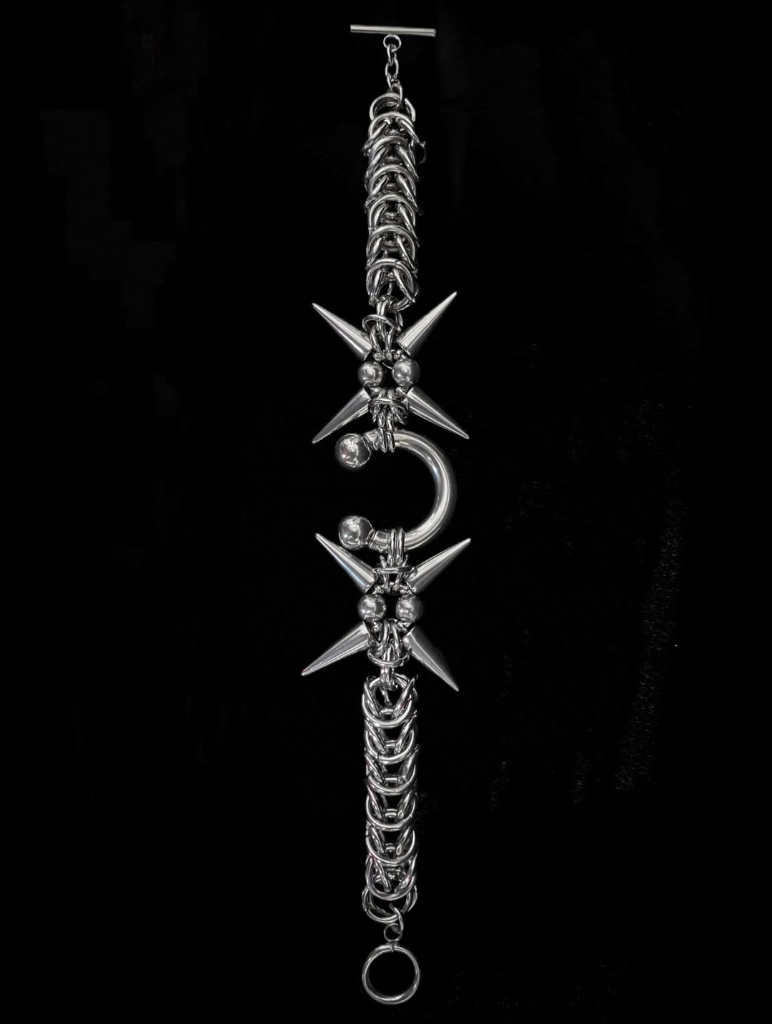 C-Sigil Spike Chainmail Bracelet - Image 4